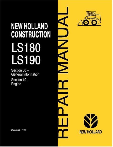 new holland skid steer owners manual|new holland ls180 manual.